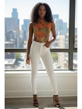 PrettyLittleThing Vibrant Snake Print Tank Top - Orange and Green